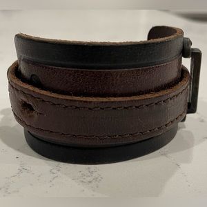 Diesel Leather Wrist Bracelet